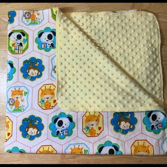 𝅺brand NEW🐶🐵Precious handcrafted baby blanket - Picture 4 of 5